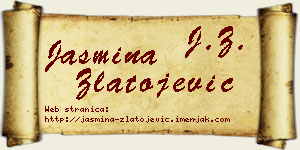 Jasmina Zlatojević vizit kartica